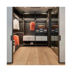 Wholesale Wooden Bedroom Closet Wardrobe Custom Modern Design for High End Professionals from china suppliers