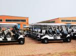 4kw Motor 60v 4+2 Seater black Electric Golf Cart With Off-Road Tires 1 year