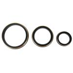 2 Inch HNBR Black Hammer Union Seal Rings / Lip Seal Gasket Oil Resistant