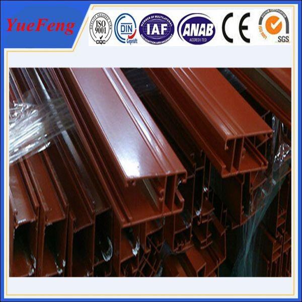 Wonderful profil aluminum with dervise colors, aluminium profile powder coating