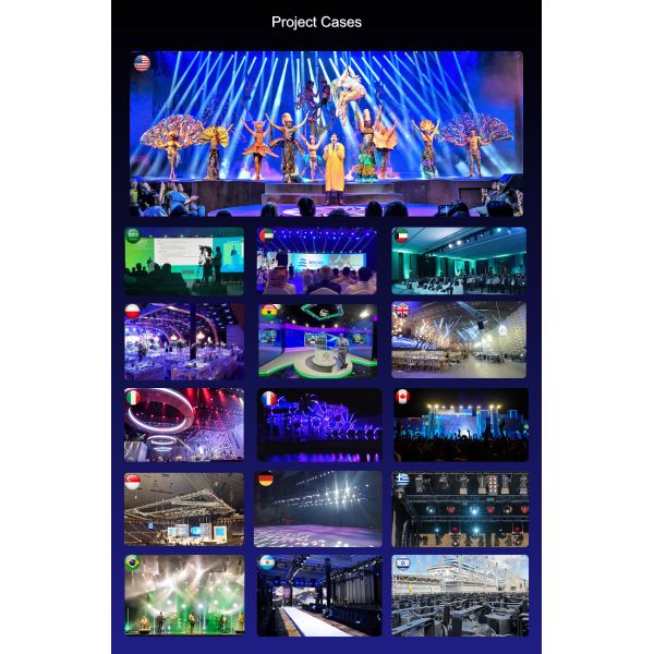 700W 5 Tubes LED Flash Strobe DMX512, RDM, Art-Net, SACN Stage Effect Light