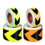 Retro Safety Hazard Warning Reflective Tape Black Yellow For Cars Colorful