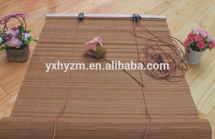 Round Bamboo Window Blinds , Natural Bamboo Shades Customized Design