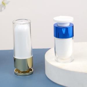 Wholesale Acrylic Senior PAK Elegant 1oz 2oz Empty Cosmetic Transparent White Black Gold Blue Airless Lotion Serum Pump Bottle from china suppliers