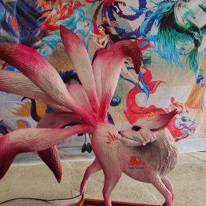 Wholesale Electronic Handcrafted Realistic Creatures Chinese Mythology Animal Nine Tailed Fox from china suppliers