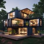 Family Steel Structure Shop 20ft/40ft EU Luxury Modern Design Prefabricated