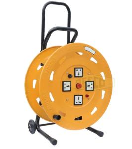 Wholesale 4 Way Uk Sockets Ip44 Retractable Iron 40m 25m Extension Cable Reel Power Cable from china suppliers