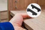 39.6*3.3mm plastic Shelf Clips in black, furniture hardware for panel furniture