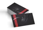 Spot UV Varnishing Business Name Cards 85 * 54 MM With Die Cut Earring Edge