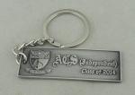 Antique Silver Plating ACS Promotional Keychain Zinc Alloy Die Casting 2.0 mm
