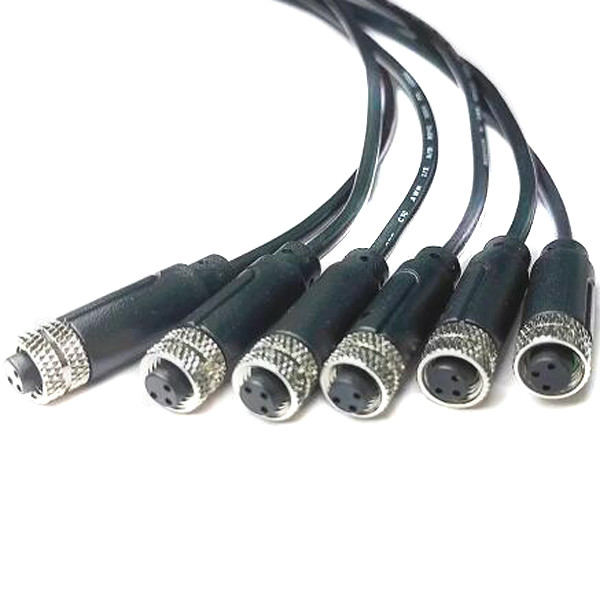 Customized M12 Sensor Wiring Harness Cable Assemblies For Data Communication Transmission