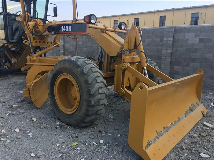 2018 CAT 140K 140H Motor Grader with Front Blade Bucket High Operating Efficiency