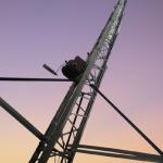 Aluminum 160 Degree 2 Axial Telescopic Aerial Mast