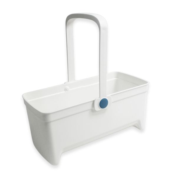 Large square storage bucket showing front view