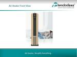 2024Luxury Cylinder PTC Heating Elements Warm AC Fan Heater For Commercial Place