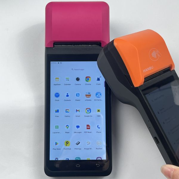 Purple Handheld POS Customized Handheld Android POS Machine For Inventory Management