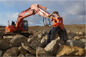 Wholesale 1300mm Opening Excavator Equipment Parts 30-55lpm Working Flow 315KG from china suppliers