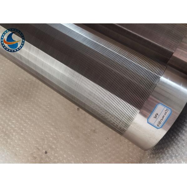 Welded Cylindrical Wedge Wire Screen Pipe / Tube 168mm Diameter