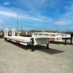 16.5m 60t Capacity 3 Axle Low Bed Trailer Heavy Duty