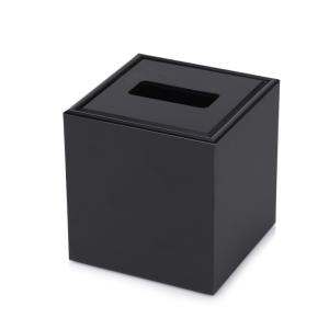 Wholesale Factory custom wholesale high quality black acrylic square tissue box hotel supply from china suppliers