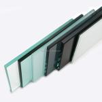 Exterior Black PVB Laminated Safety Glass for Kitchen Staircase Railing Flat and