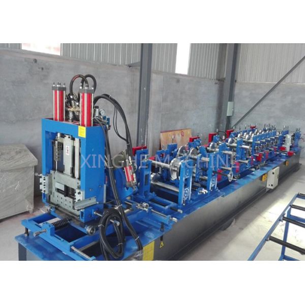 3 Cylinder Cable Tray Roll Forming Machine , Steel Stud Roll Forming Machine
