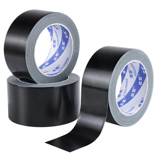 Waterproof Gaffers Black Cloth Duct Tape Packing Strong Sticky For Pipeline 3