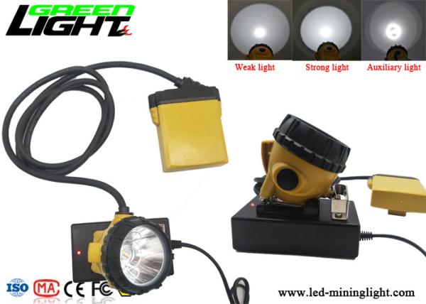 25000lux Safety Underground Coal Mining Lights 10400mAh Dust / Water Ingress