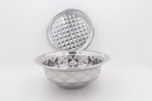 Wholesale 24cm Kitchenware stainless steel vegetable washing basin for sale flat edge soup basin with lid from china suppliers