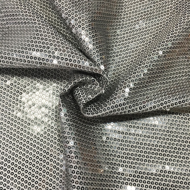 Customizable Glitter Sequin Fabric , Glitter Material Fabric High Brightness