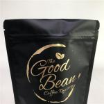Black Coffee Bag Stand Up Pouch Food Grade Tea/Coffee/Snack/Whey Powder Bag