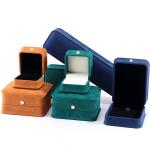 Custom Luxury Jewelry Packaging Box for Velvet Bracelet Earrings Necklace Pearl