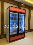 -22C Commercial Glass Door Ice Cream Display Cooler Supermarket Refrigerator