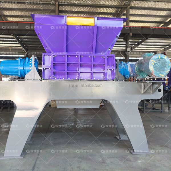 Double Shaft Scrap Metal Shredder with 6400×2700×3500 mm Size 2000×1490 mm Feed Inlet and 600 mm Blade Diameter