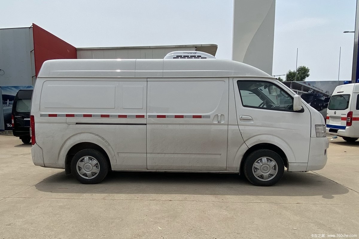 Gasoline Engine Manual Mini Refrigerated Truck Aluminum Alloy Cold Room Van 4 Wheels 1 Ton