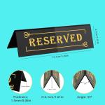 Elegant Reseserved Table Acrylic Sign Board Stand For Weddings Offices
