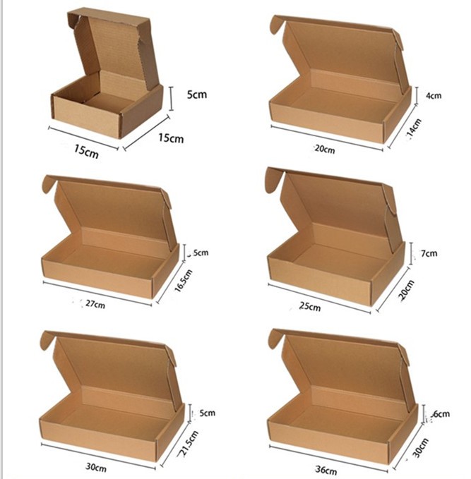 Smooth Cut Corrugated Paper Box For Mailing With Custom Design Service