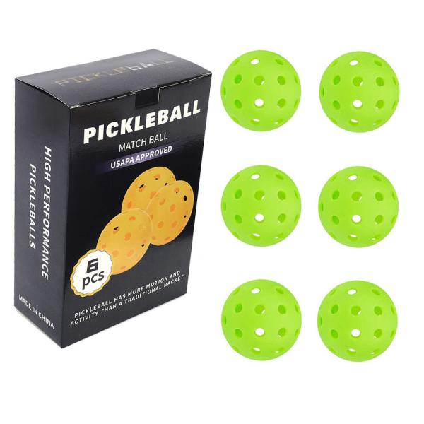 Pickleball 40 Hole Hole Ball 74mm Rotational Injection Molded Luminous Ball Pickleball