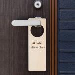 Door Hanging Wood Chip Signs Blank DIY Tag Crafts Pieces Home Decorations