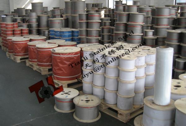Stainless Steel Wire Rope 316 A4 1.4401 7x7 3mm 36kg per 1000m EN12385-4
