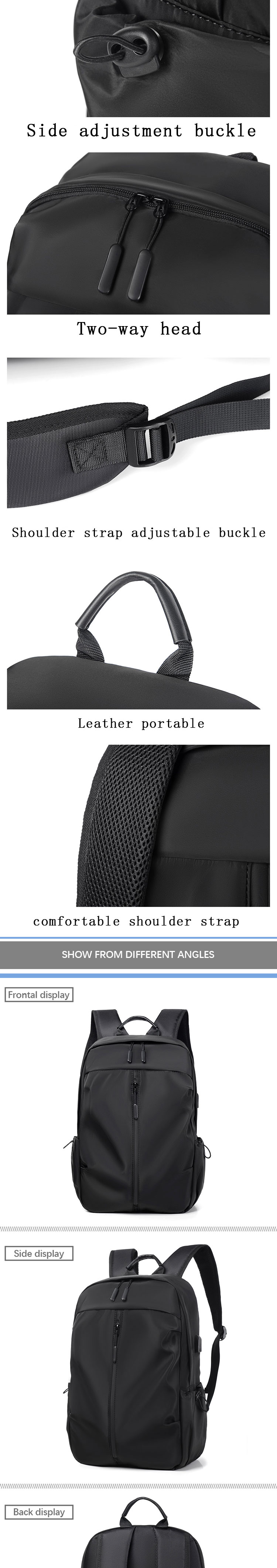 Oxford Work Bag With Laptop Compartment , Leisure Students Travel Computer Bag