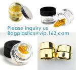 3ml 5ml 7ml Wax Concentrate Clear Glass Jar, Round Shape Reusable Mini Glass Jar