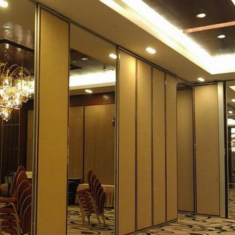 Banquet Hall Movable Partition Walls Soundproof MDF Interior Sliding Wooden Door
