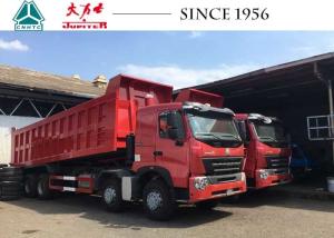 Wholesale A7 8X4 HOWO Dump Truck 30 CBM 420 HP Euro 4 Flat Roof For Quarry Philippines from china suppliers