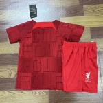 Plain Red Soccer Jersey For Kids Custom Name Number Premium Fabric