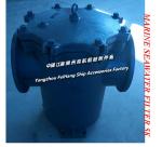 Flanged cast iron low sea bottom door sea water filter - cast iron straight