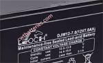 Black LEOCH DJW12-7.0 UPS Batteries AGM Sealed Lead Acid 12V 7AH