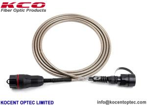 Wholesale Full-AXS ODVA CPRI Outdoor Water-proof Armored Fibre Optic Patch Cable 2 Core Spiral Cover from china suppliers