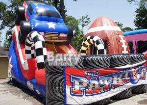 Wholesale Giant Colorful Children 18ft Patriot Monster Truck Inflatable Slide With CE Certificate from china suppliers