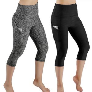 Wholesale Fashion Sport Leggings Calf Length Pants Polyester Workout Out Pocket Leggings from china suppliers